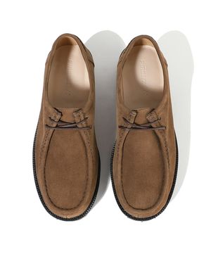 [비브람] 볼드쉐입 4.7CM 스웨이드 모크슈즈 9009-QS [MID BROWN]