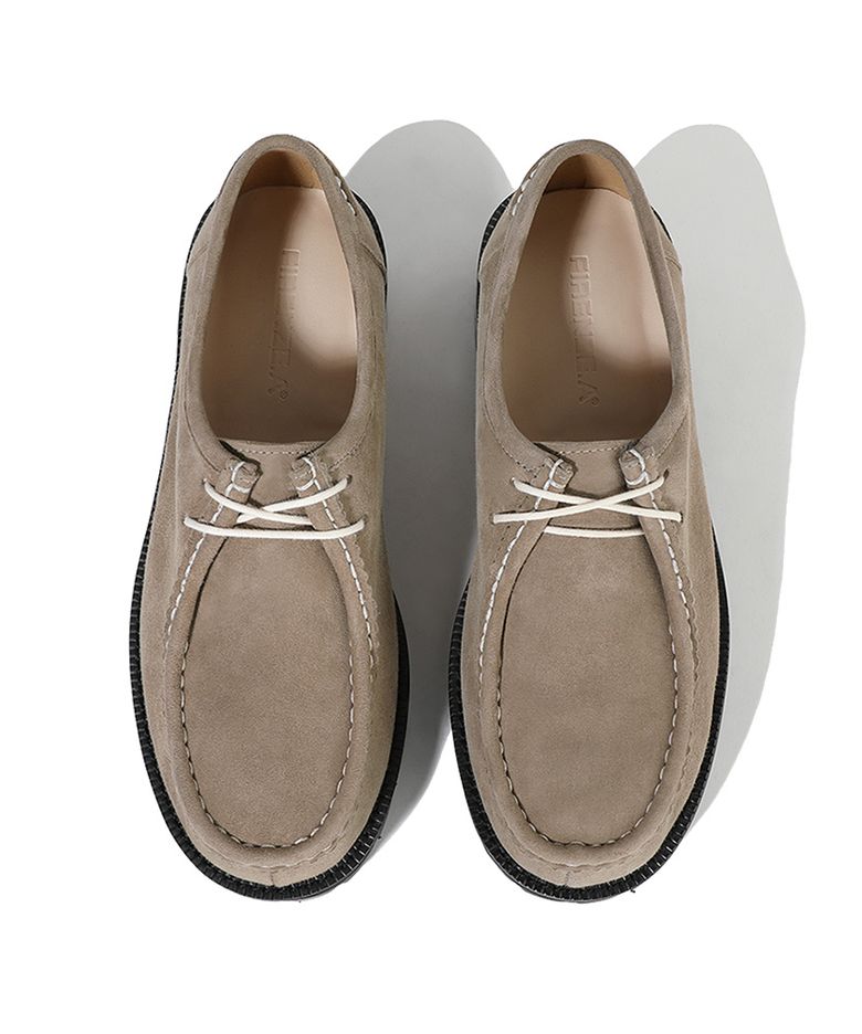 [비브람] 볼드쉐입 4.7CM 스웨이드 모크슈즈 9009-QS [ASH BEIGE]