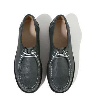 [비브람] 볼드쉐입 4.7CM 오플소가죽 모크슈즈 9009-ME [DEEP GREEN]