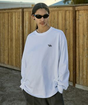 슬램 로고 긴팔 티셔츠 화이트 FLT119