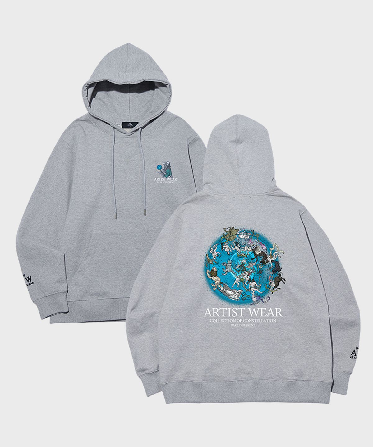 아티스트웨어(ARTISTWEAR) [ATW] 별자리컬렉션 후드티 _GY