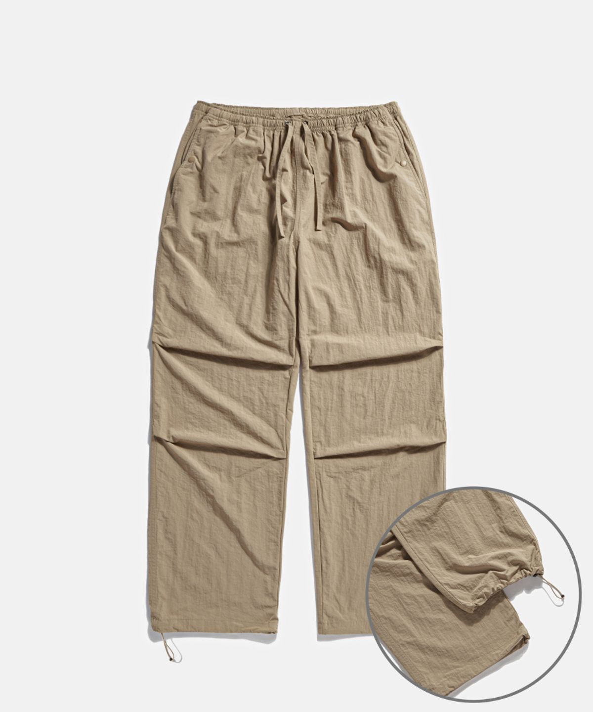 에스피오나지(ESPIONAGE) Nylon Warm Up Pants Desert