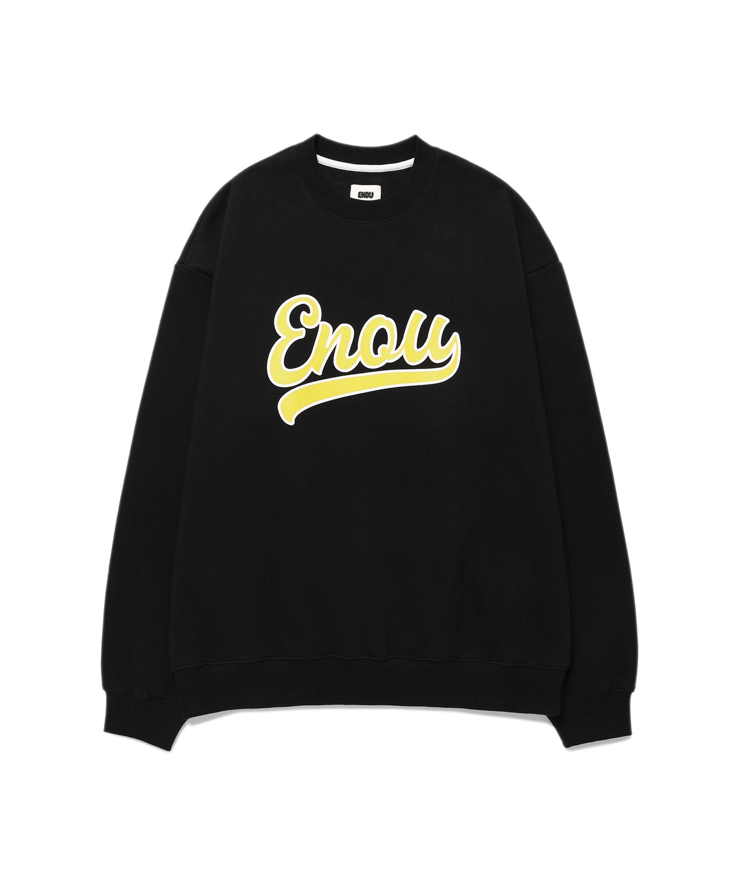 MUSINSA | ENOU New Logo Sweatshirt_Black (EN2CFMM443A)