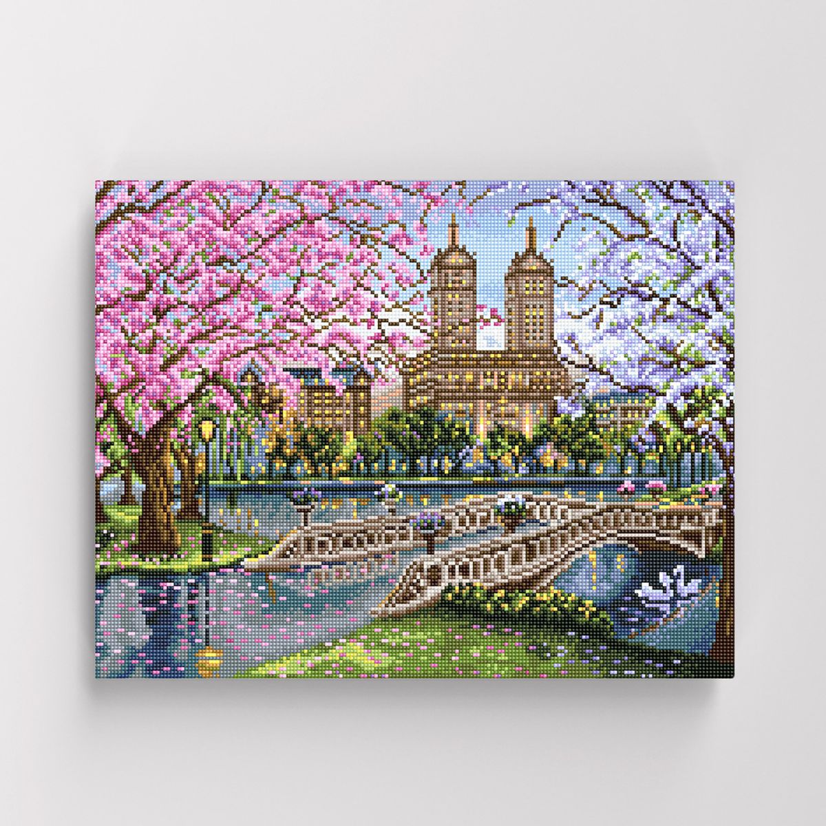 아이러브페인팅(ILOVEPAINTING) DIY캔버스형 보석십자수 40x50cm 어느 멋진 봄날