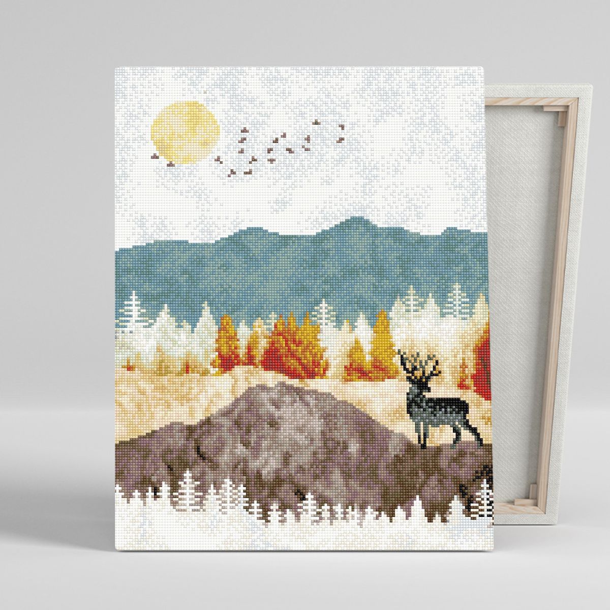 아이러브페인팅(ILOVEPAINTING) DIY캔버스형 보석십자수 40x50cm 평화를 부르는 사슴