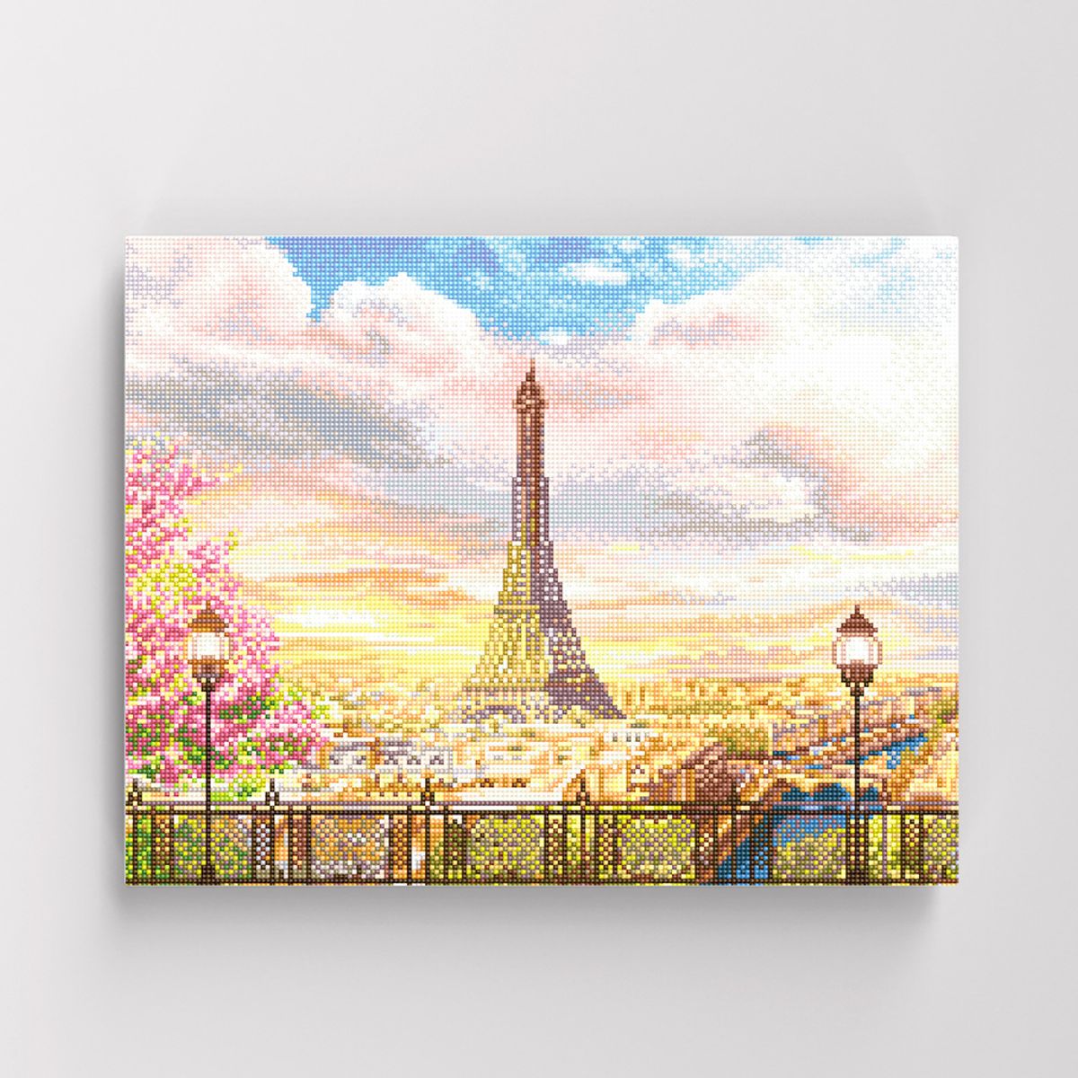 아이러브페인팅(ILOVEPAINTING) DIY캔버스형 보석십자수 40x50cm 에펠탑의 로망