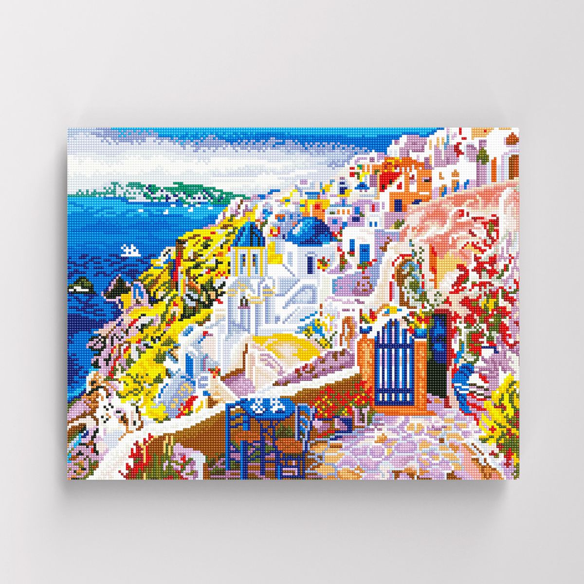 아이러브페인팅(ILOVEPAINTING) DIY캔버스형 보석십자수 40x50cm 산토리니 브런치