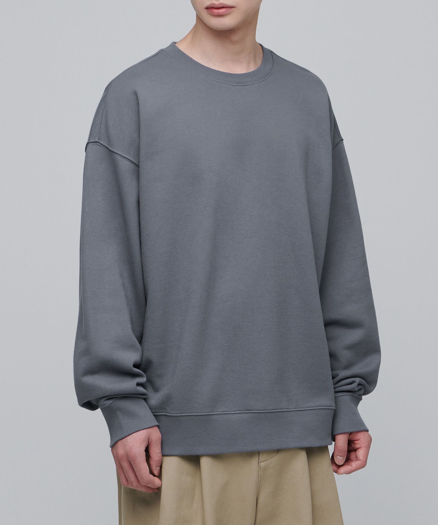 MUSINSA | MUSINSA STANDARD Oversized Sweatshirt [Grey]