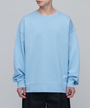오버사이즈 스웨트셔츠 [스카이 블루]