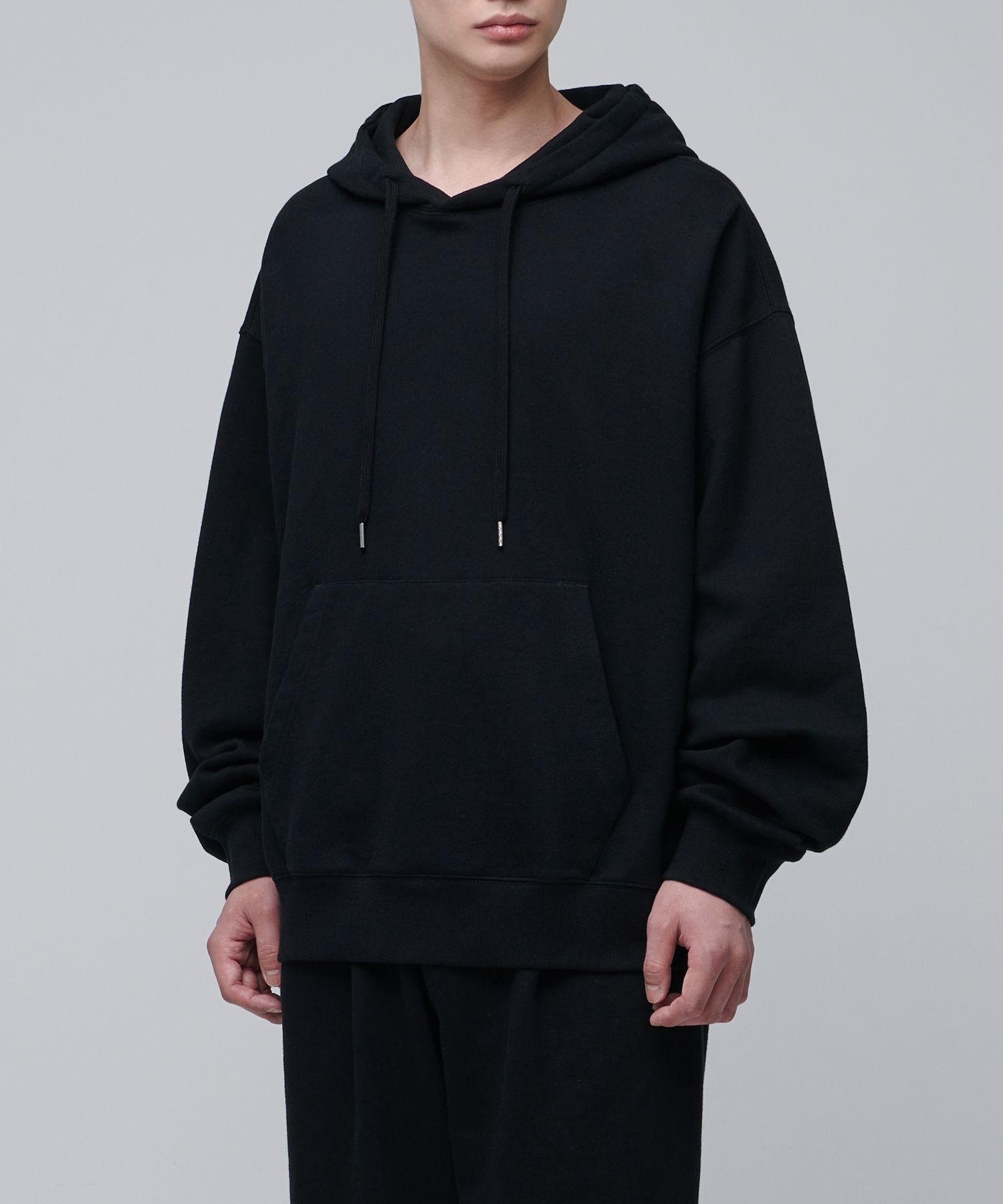 MUSINSA | MUSINSA STANDARD Extra Oversized Hooded Sweatshirt [Black]