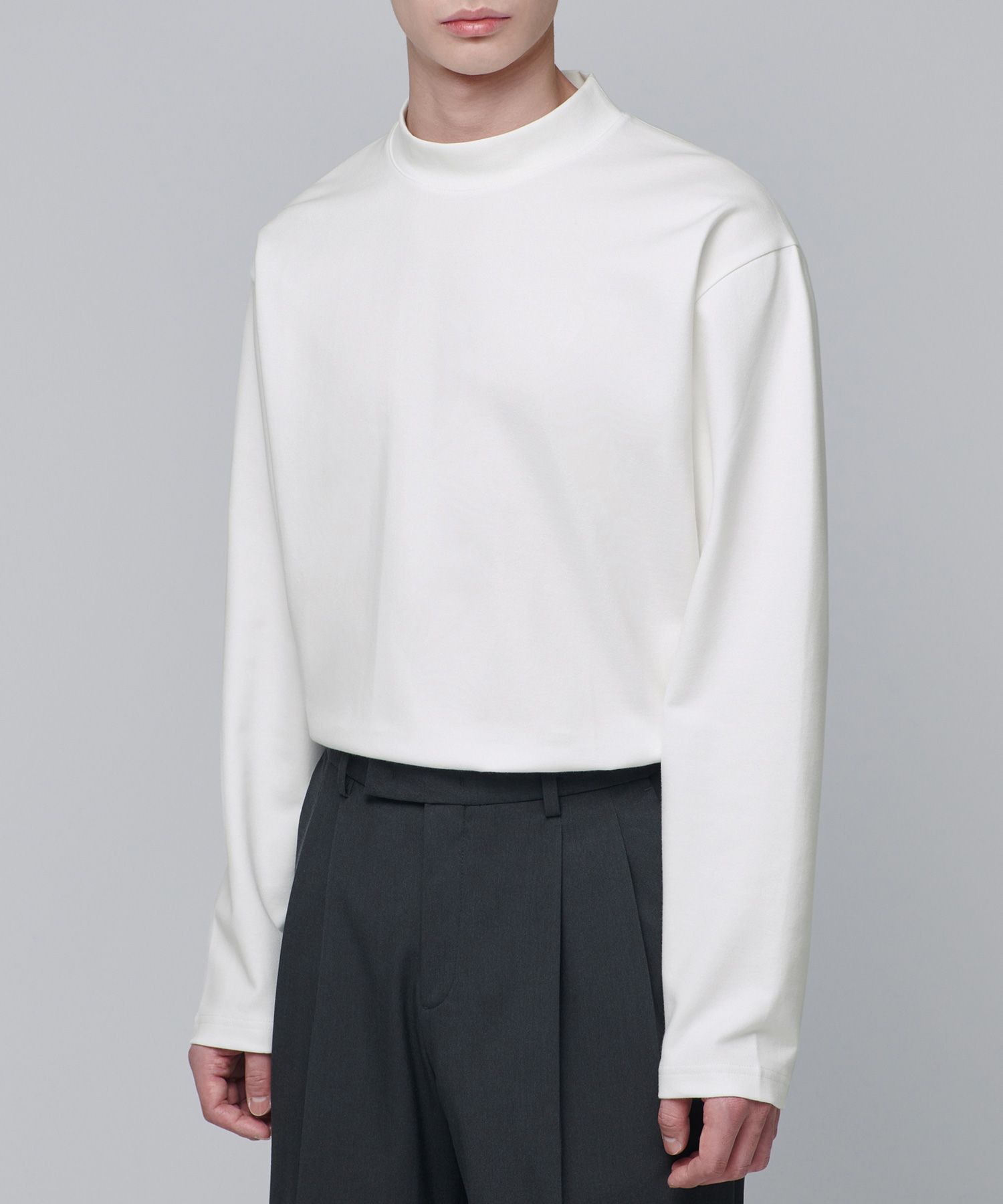 Tシャツ・カットソー *MUSINSA STANDARD* Ponte Turtleneck Long Sleeve T-Shirt Medi MUSINSA | MUSINSA STANDARD Ponte Mock Neck Long Sleeve T