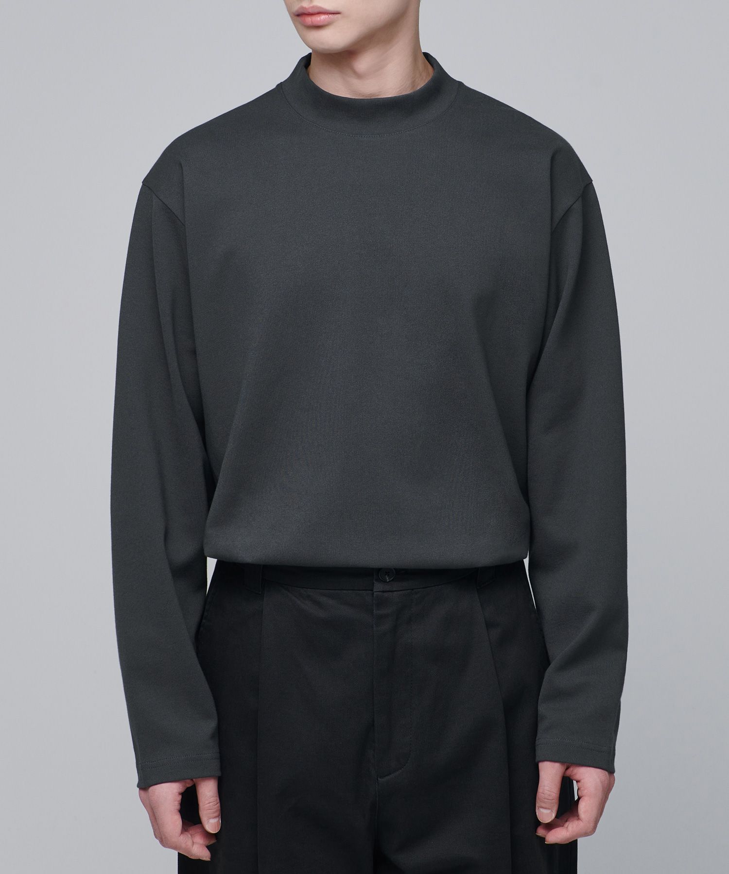Tシャツ・カットソー *MUSINSA STANDARD* Ponte Turtleneck Long Sleeve T-Shirt Off MUSINSA | MUSINSA STANDARD Ponte Turtleneck Long Sleeve T
