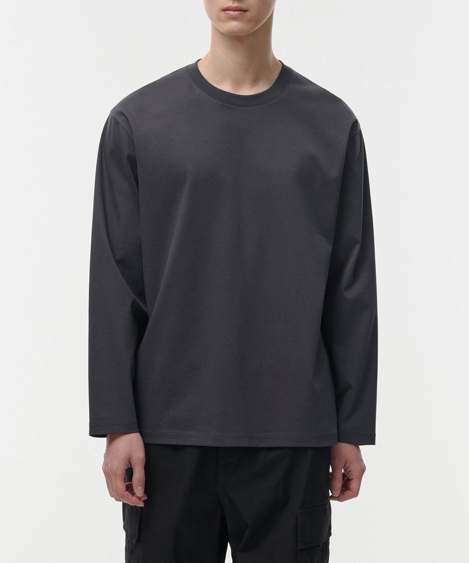 Tシャツ・カットソー *MUSINSA STANDARD* Silk Relaxed Crew Neck Long Sleeve T-Shir MUSINSA | MUSINSA STANDARD Silk Relaxed Crew Neck Long