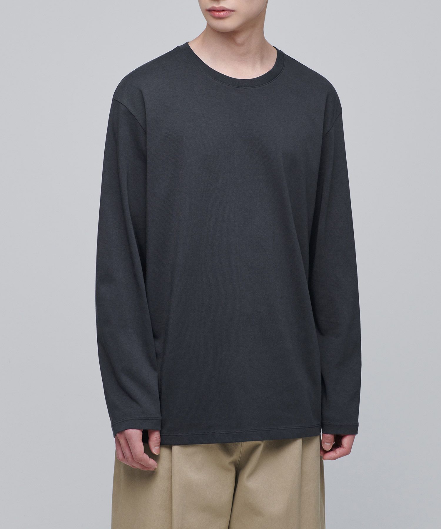 Tシャツ・カットソー *MUSINSA STANDARD* Supima Relaxed Crew Neck Long Sleeve T-Sh MUSINSA | MUSINSA STANDARD Supima Relaxed Crew Neck Long