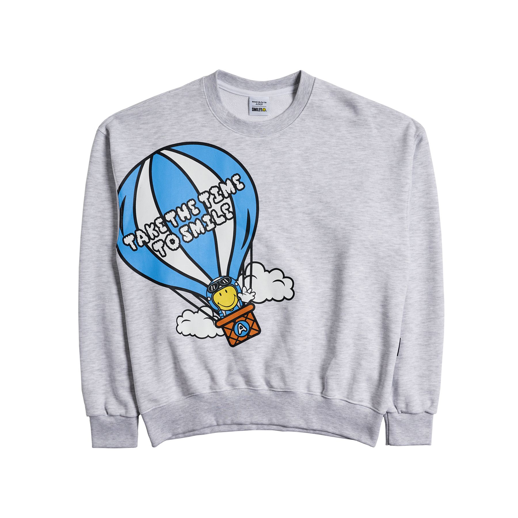 関税込★ACME DE LA VIE X Smiley★HOT-AIR BALLOON SWEATSHIRT MUSINSA公式 | acmé de la vie ACME DE LA VIE X Smiley® HOT