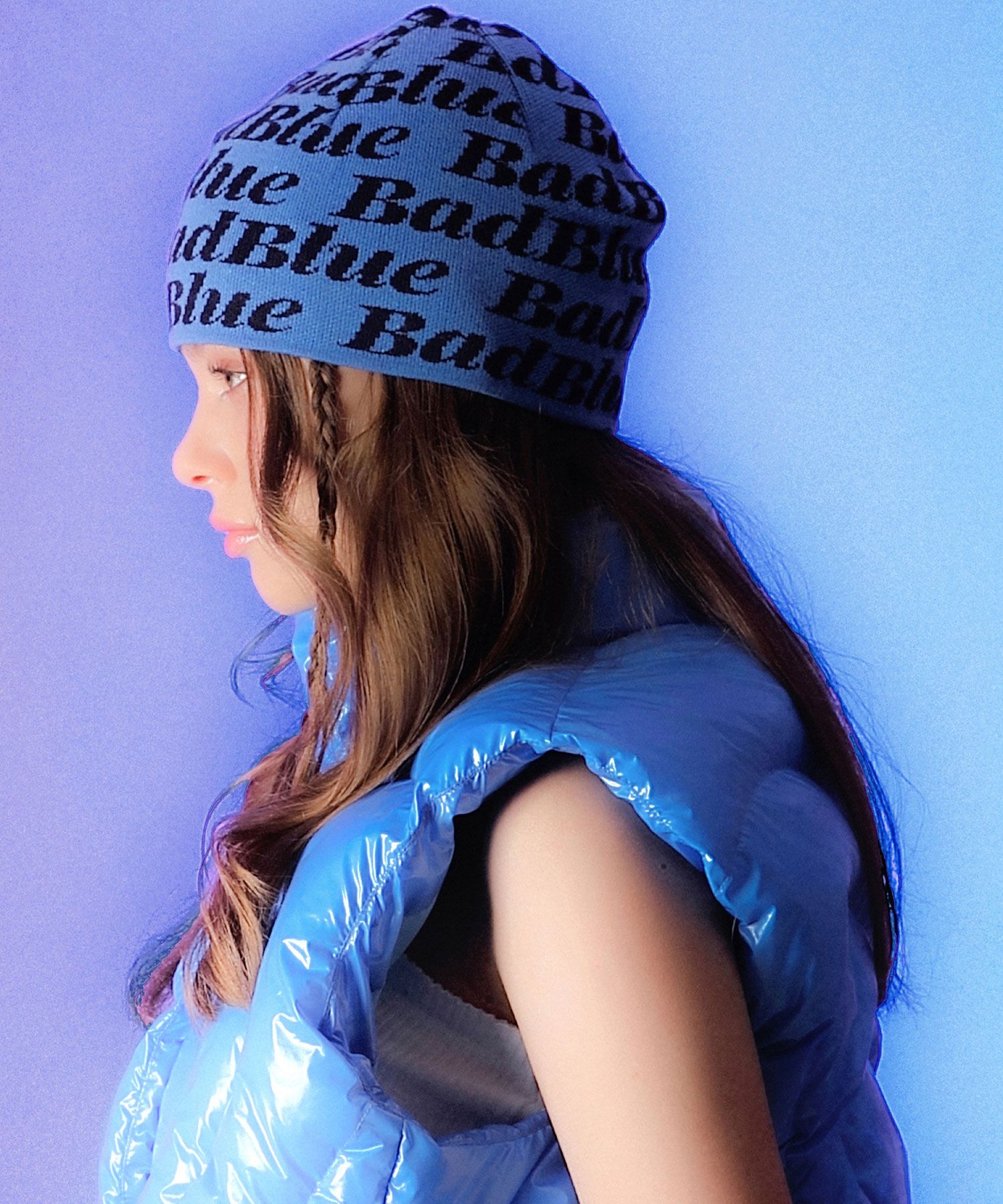 ★送料・関税込★Bad Blue★Pattern Beanie★ MUSINSA | BADBLUE Pattern Beanie Skyblue