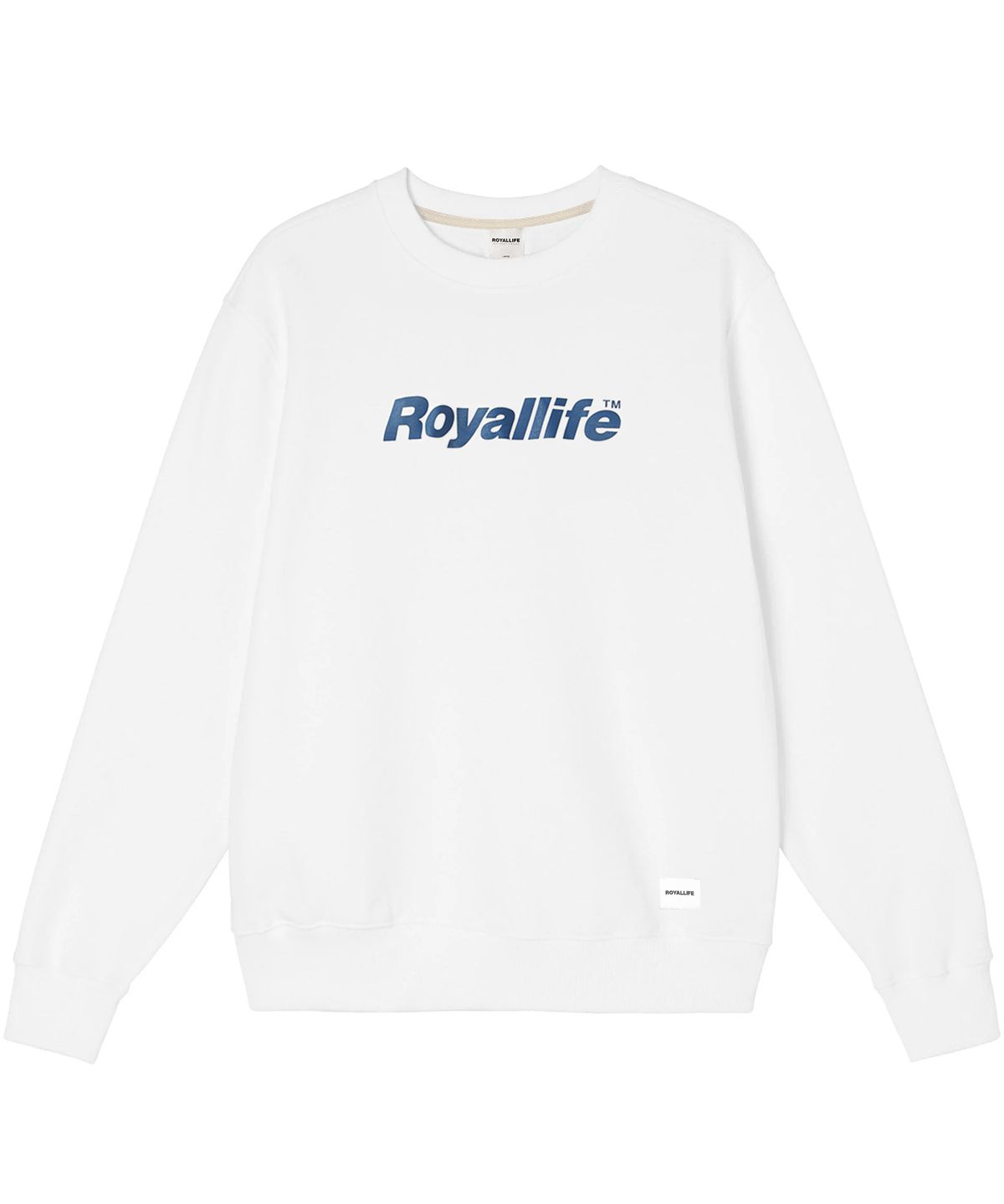 로얄라이프(ROYALLIFE) RLCN500 오리지널 로고 맨투맨 - 화이트