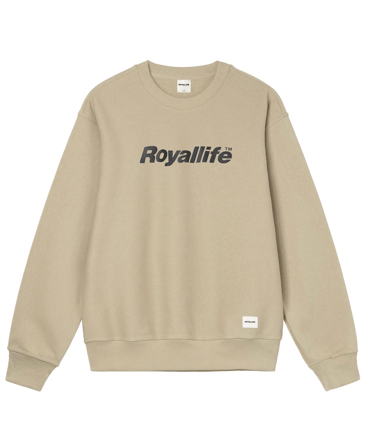 로얄라이프(ROYALLIFE) RLCN500 오리지널 로고 맨투맨 - 바닐라