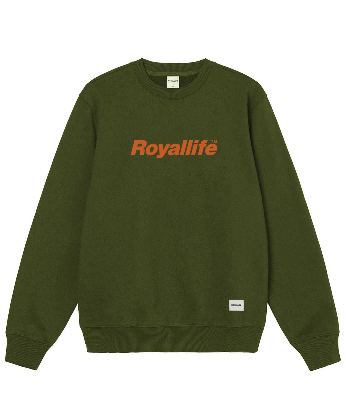 로얄라이프(ROYALLIFE) RLCN500 오리지널 로고 맨투맨 - 올리브