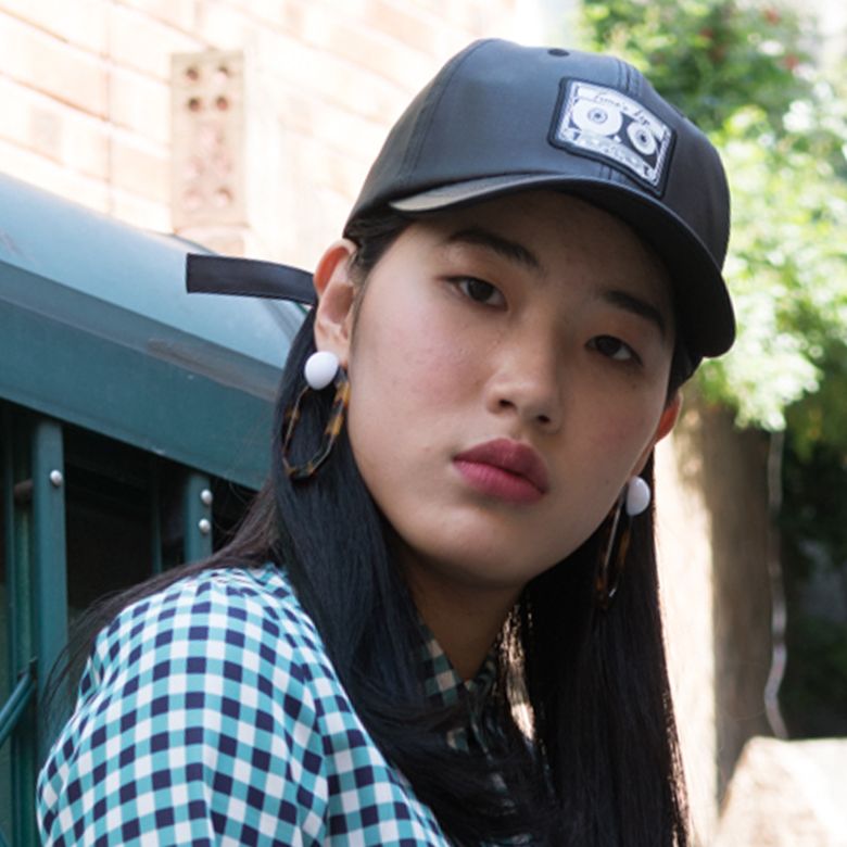 카세트 테이프 블랙 볼캡 TBT00401