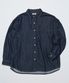 오버사이즈 워시드 데님셔츠 딥인디고
