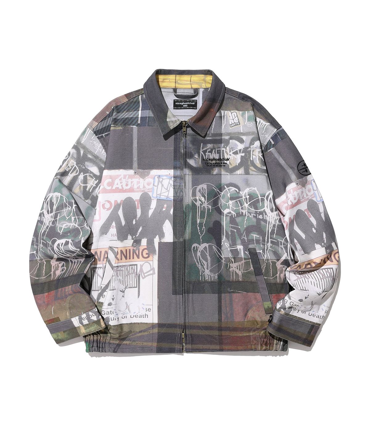 나이스고스트클럽(NICEGHOSTCLUB) SYMBOL DIGITAL PRINT ZIP JACKET NIGHT_MULTI(NG2CFUJ252A)