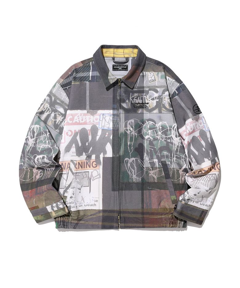 SYMBOL DIGITAL PRINT ZIP JACKET NIGHT_MULTI(NG2CFUJ252A)