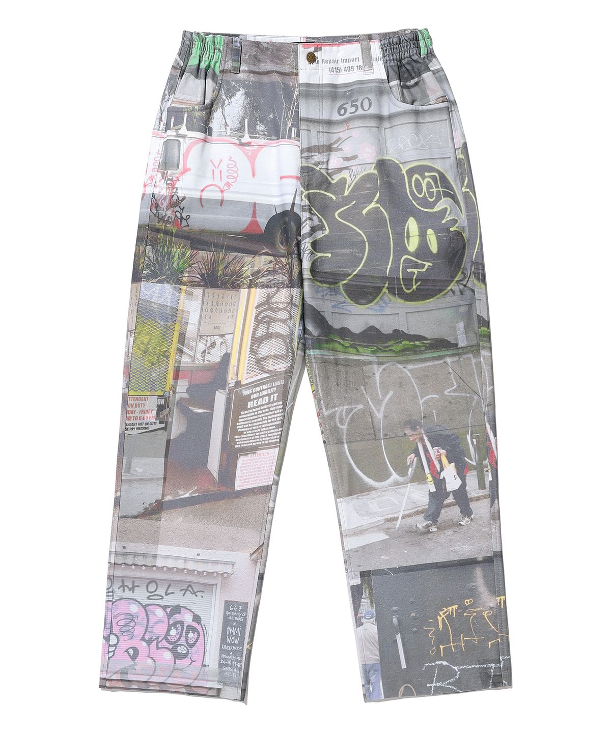 나이스고스트클럽(NICEGHOSTCLUB) SYMBOL DIGITAL PRINT COTTON PANTS DAY_MULTI(NG2CFUPA10A)