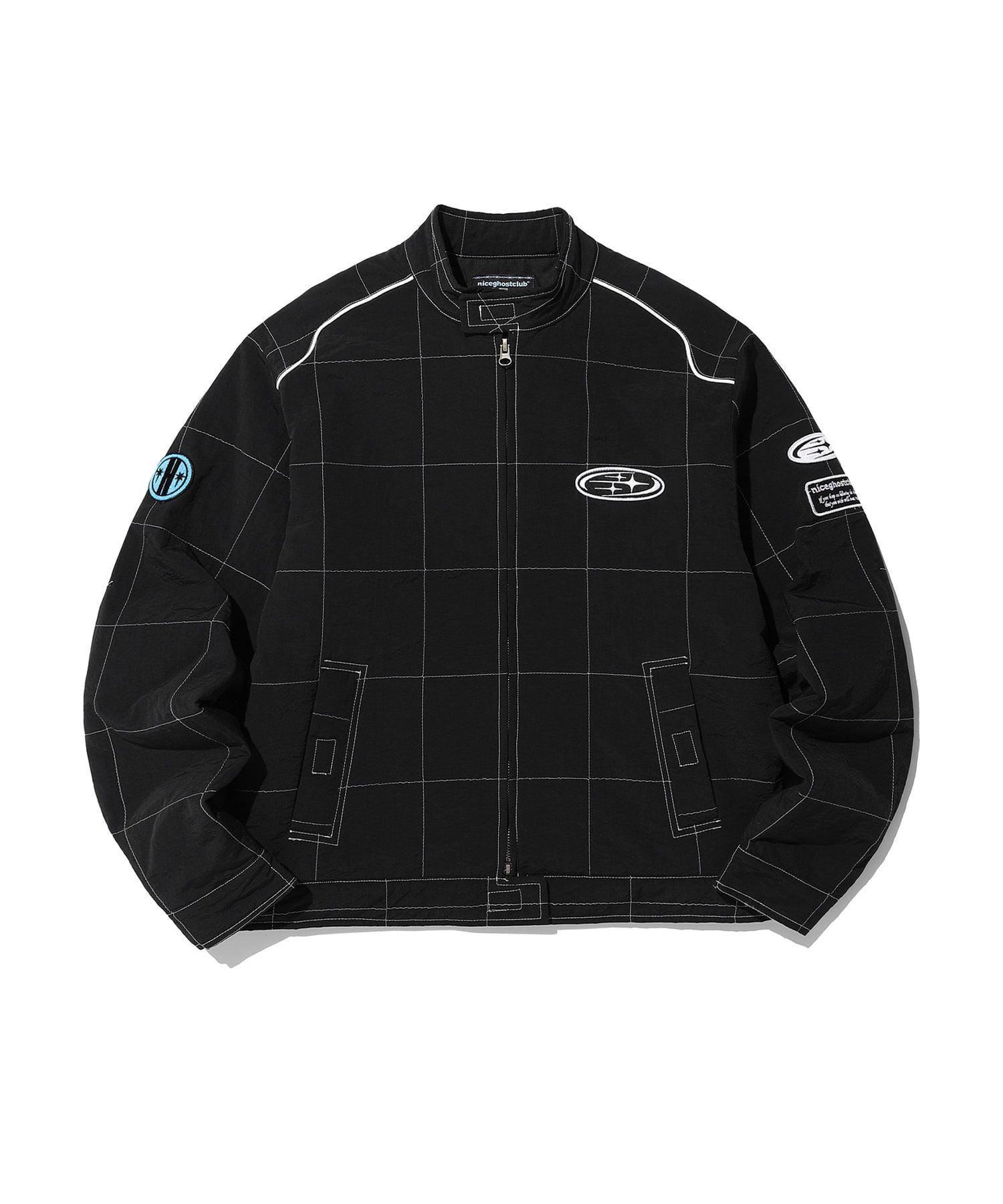 ジャケット [NICEGHOSTCLUB]SHINING SYMBOL ZIP JACKET_KHAKI(NG2CSUB931A Outer - niceghostclub