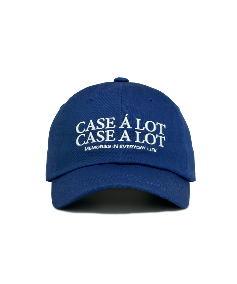 Slogon logo ball cap - Blue
