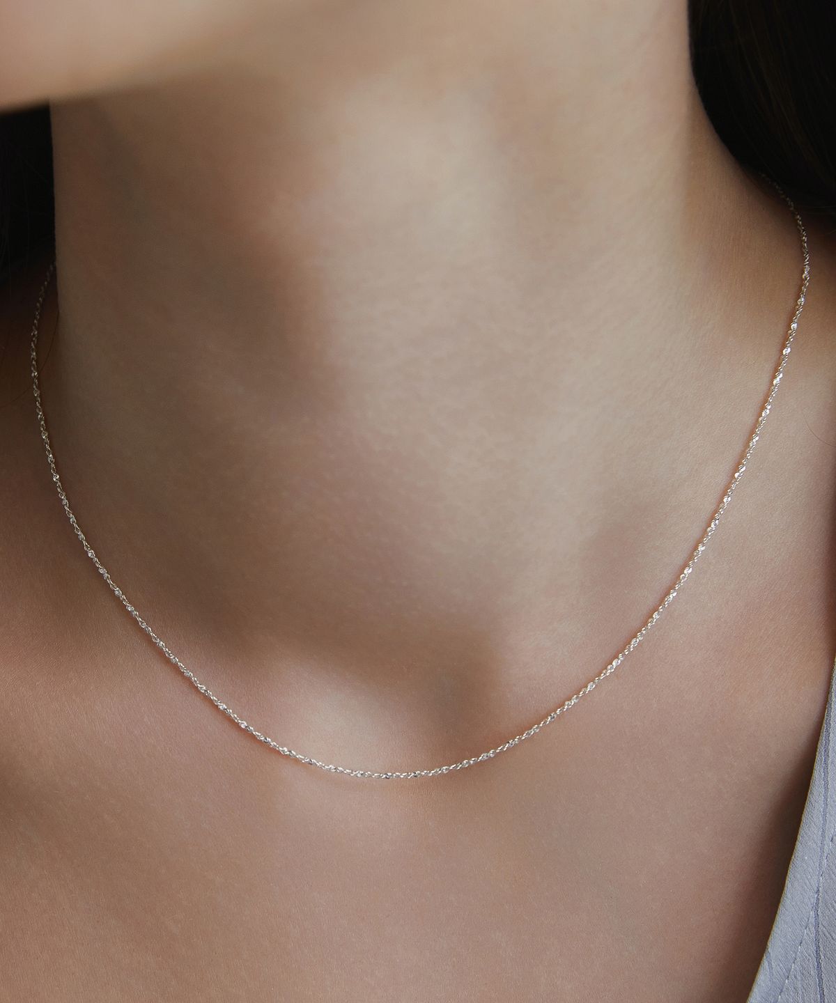타티아나(TATIANA) (SILVER925) Shine Tinsel Necklace NZ2017