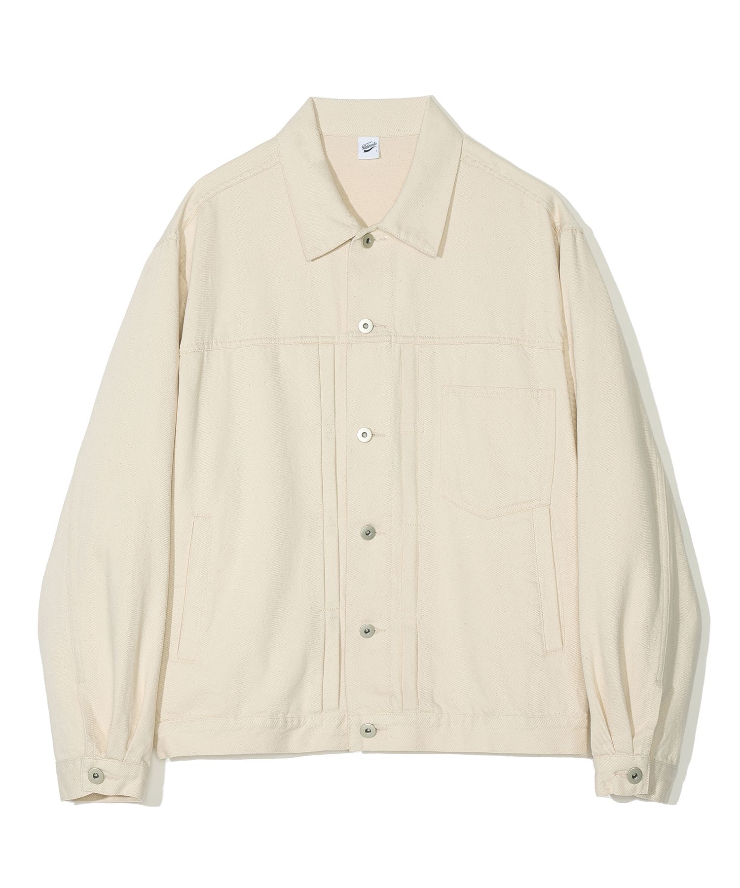 MUSINSA | PARTIMENTO Washed Denim Trucker Jacket Ecrew