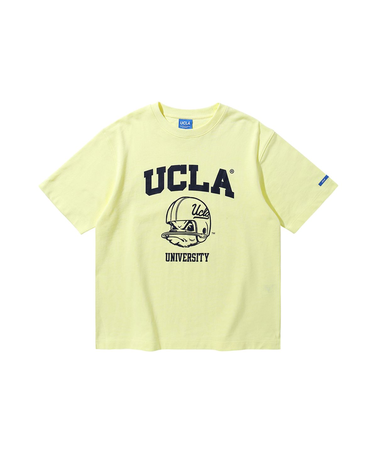 유씨엘에이(UCLA) 헬멧 프린트 반팔티셔츠 [LT-YELLOW](UY3ST9E_71)