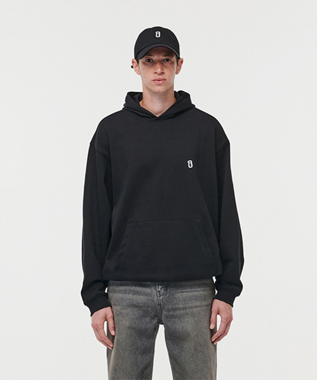 에러스익셉티드(ERRORS EXCEPTED) PH001 로고후디 (Black)