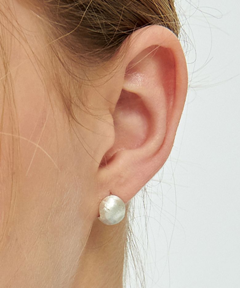 TS056 [Silver925] Matte park earrings