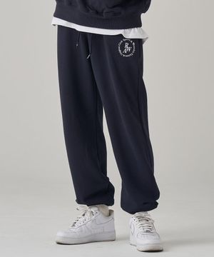 써클 RAW 자수 조거팬츠 (네이비)