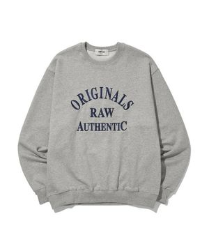 ORIGINALS 엠브로이더리 크루넥 (그레이)