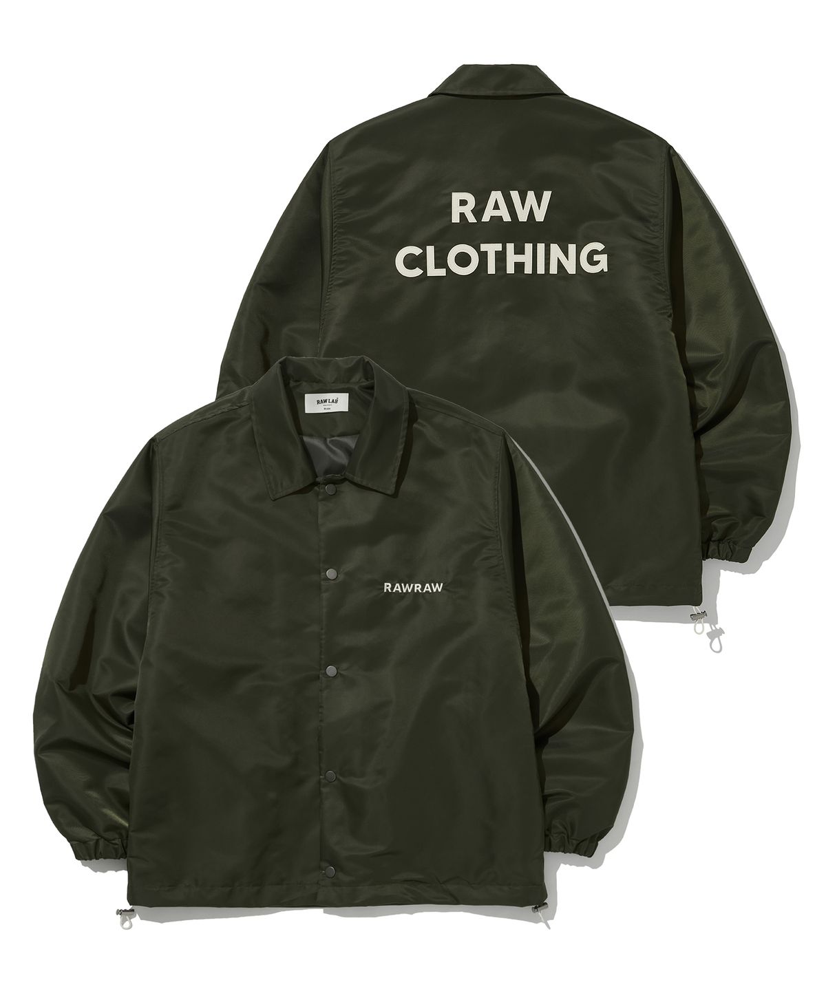 로우랩(RAW LAB) 헤비나일론 RAWRAW 코치자켓 (카키)