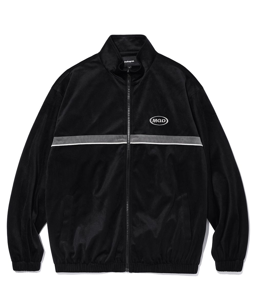 【mahagrid】22FW★ VELOUR TRACK JACKET MUSINSA | MAHAGRID VELOR TRACK JACKET BLACK(MG2CFMB940A)