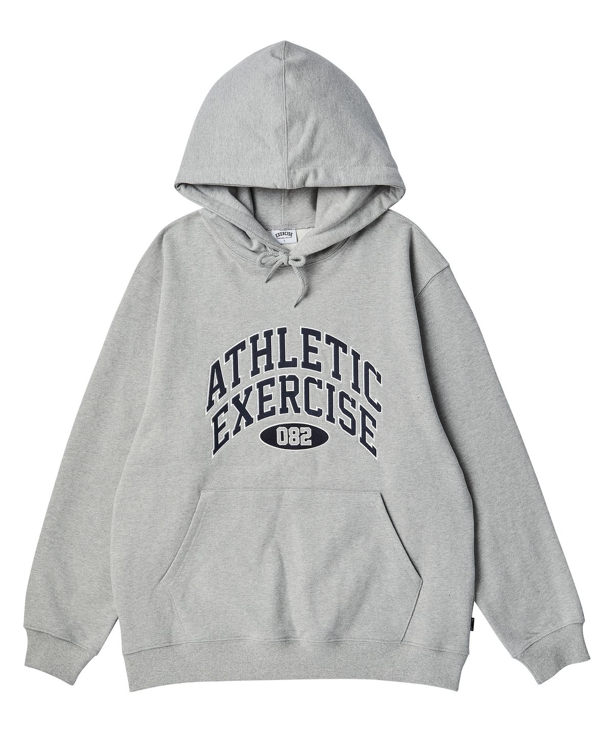 엑서사이즈(EXERCISE) DOUBLE ARCH LOGO HOODIE_GRAY
