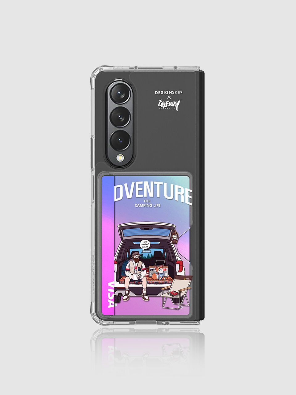★DESIGN SKIN★ Galaxy Z Fold 4 Phoenix Pro Premium Leather Galaxy Z Fold 4 Leather Series Skins/Wraps & Covers – Slickwraps