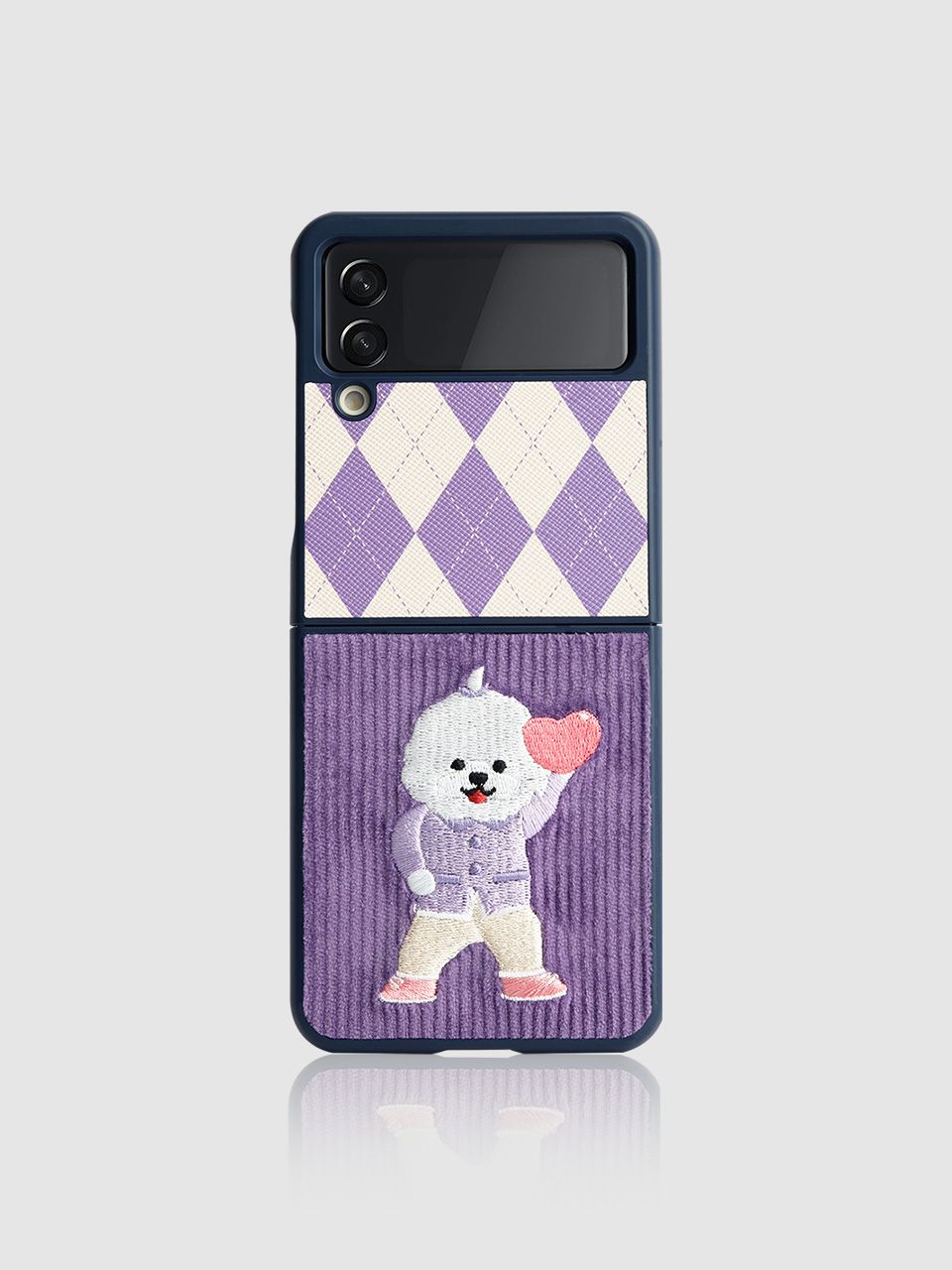 ★DESIGN SKIN★ Galaxy Z Flip 4 Corduroy Embroidery Party Ca ☆DESIGN SKIN☆ Galaxy Z Flip 4 Corduroy Embroidery Party Ca