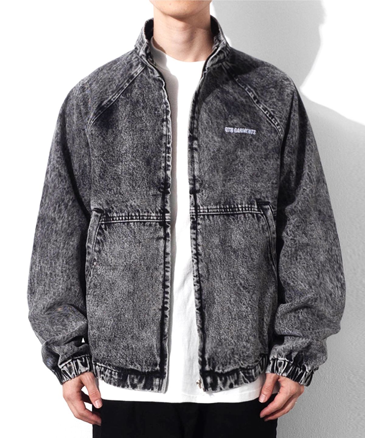 큐티에잇 가먼츠(QT8 GARMENTS) BN Denim Raglan Jacket (Grey)