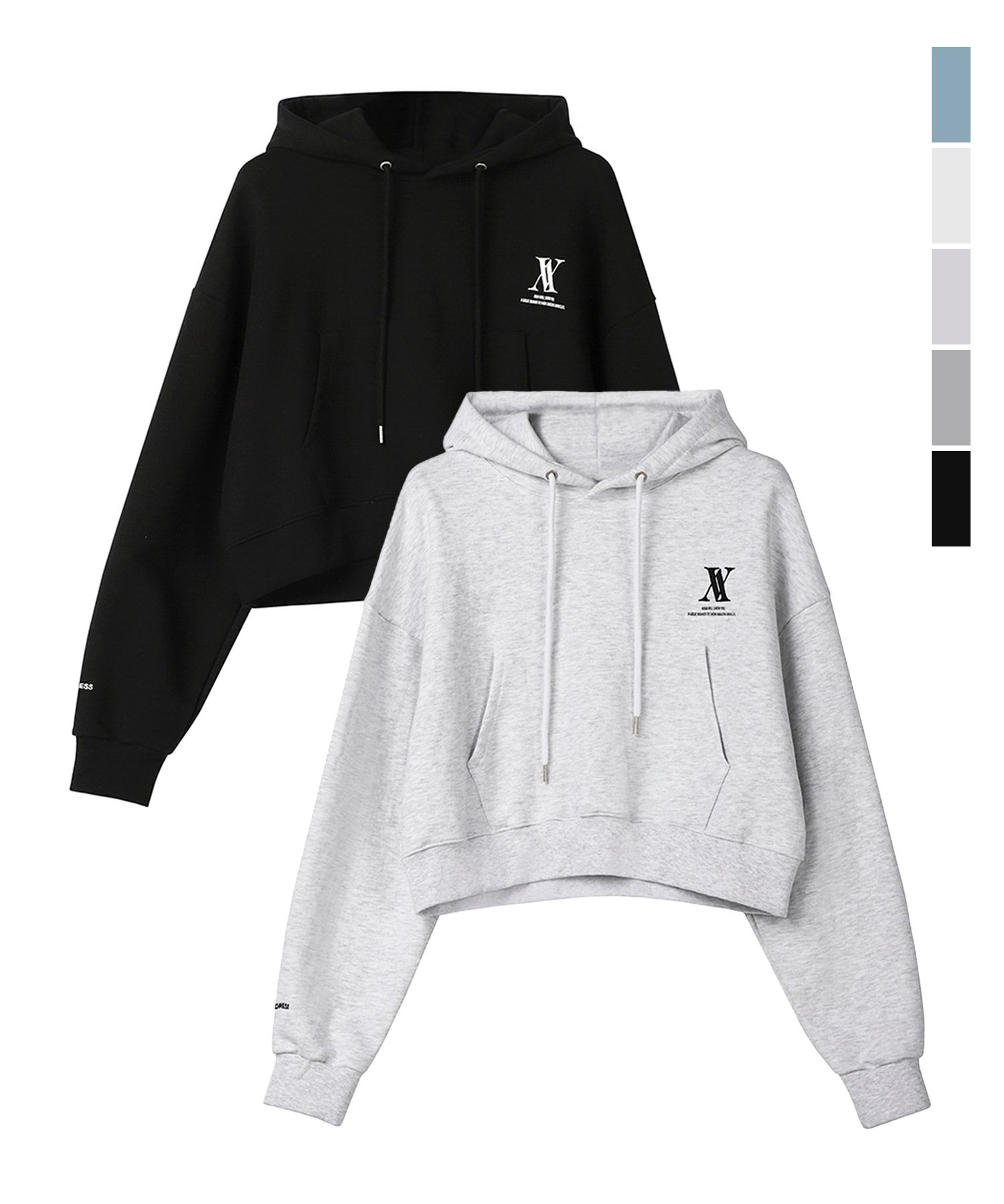Avandress Gray Cropped Hoodie AVANDRESS(어반드레스) 실시간