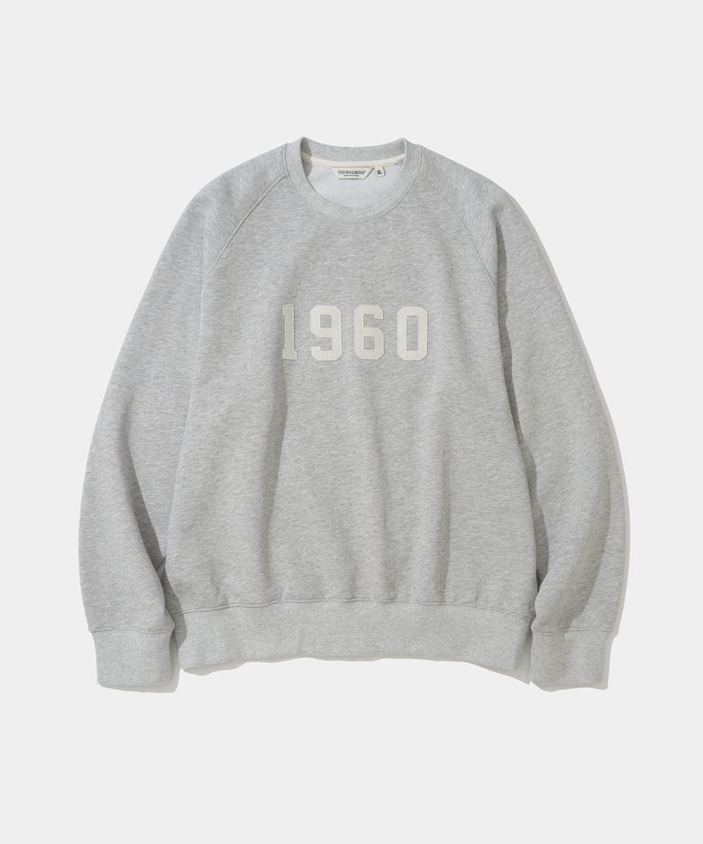 1960 slub sweatshirt melange grey