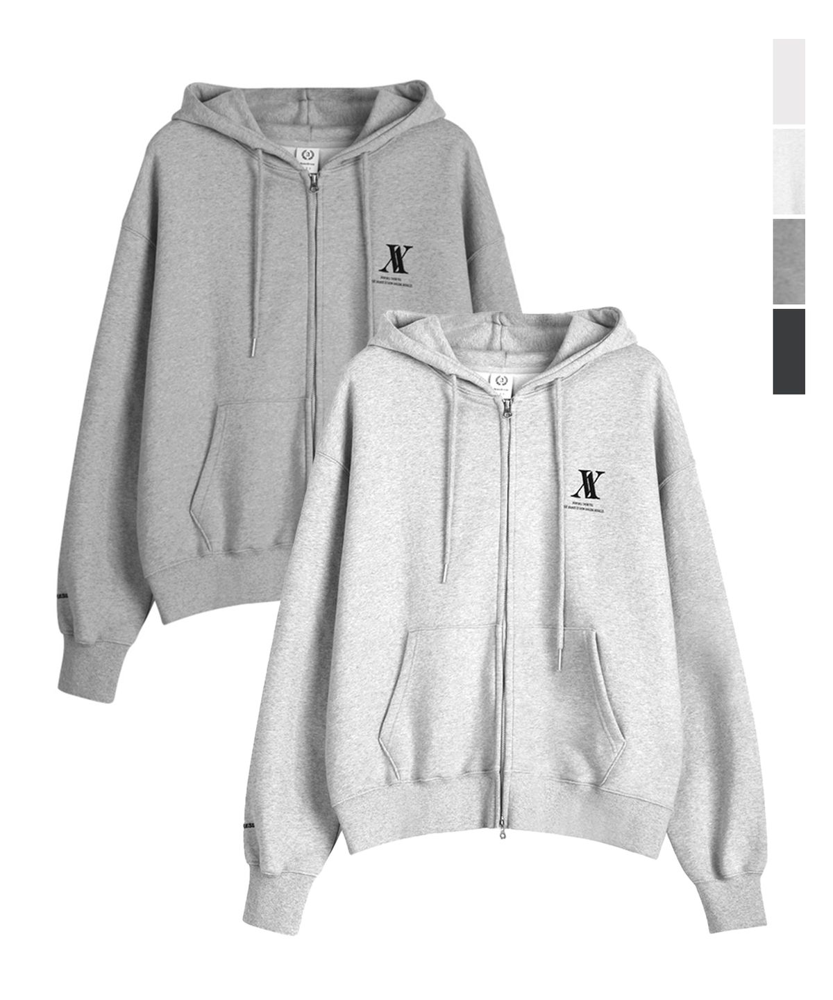 어반드레스(AVANDRESS) UNISEX AV OVERSIZED ZIP-UP - 4COL