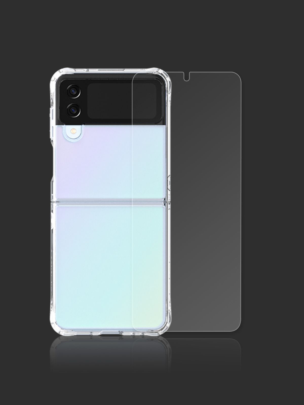 디자인스킨(DESIGNSKIN) [케이스+필름]갤럭시Z플립4 피닉스 프로 홀로그램 올인원 세트