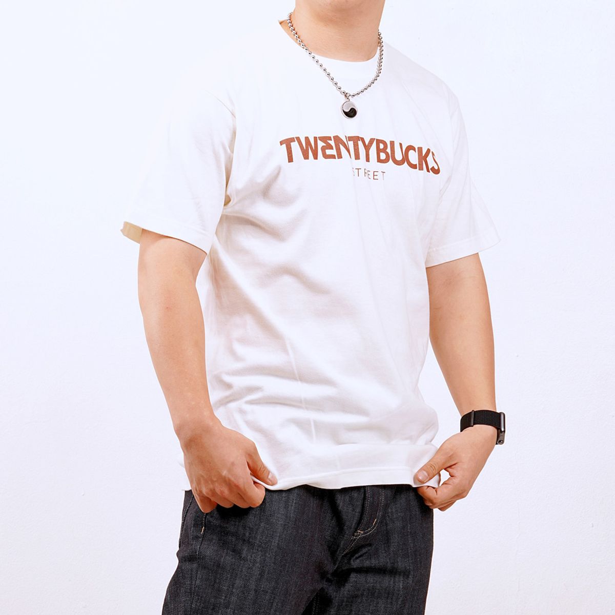 투엔티벅스(TWENTY BUCKS) 오버핏 티셔츠 TBT-215_IV