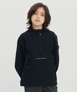 K223UFT820 에센셜 베이직 아노락 점퍼 CARBON BLACK