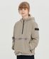 K223UFT820 에센셜 베이직 아노락 점퍼 GRAY BEIGE